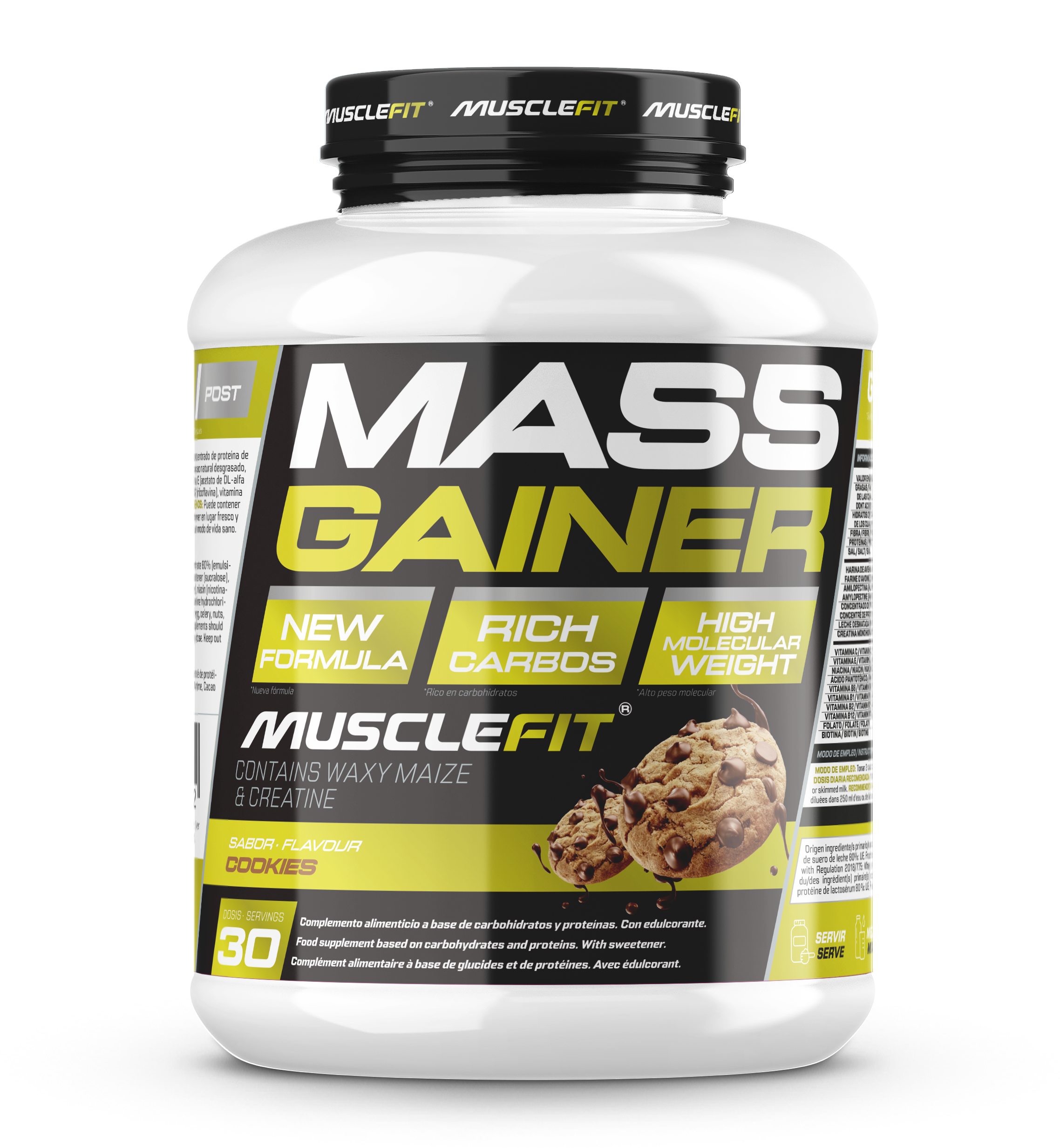 Foto de MuscleFit Mass Gainer 3kg - Sabor Cookie
