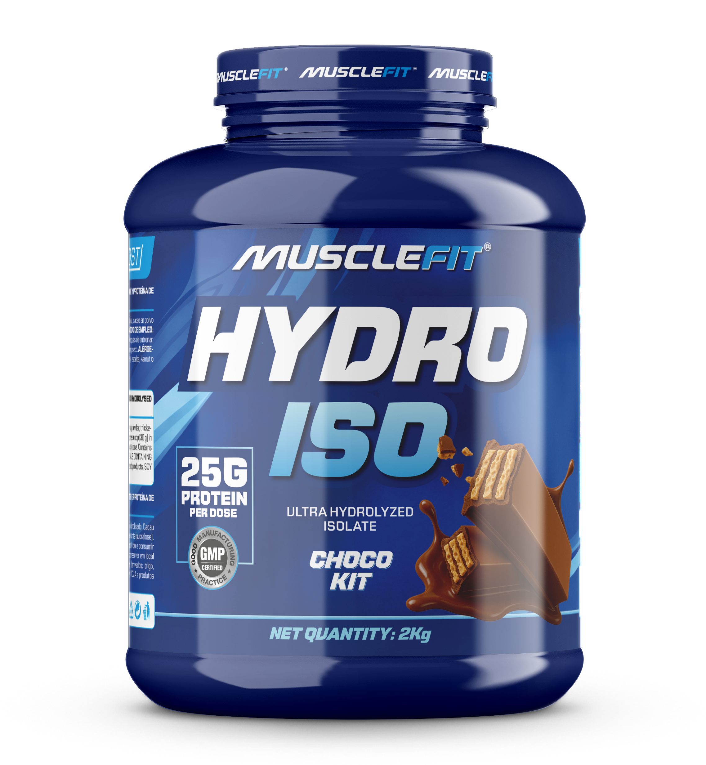 Foto de MuscleFit Hydro ISO 2kg proteína aislada con colágeno - Sabor ChocoKit