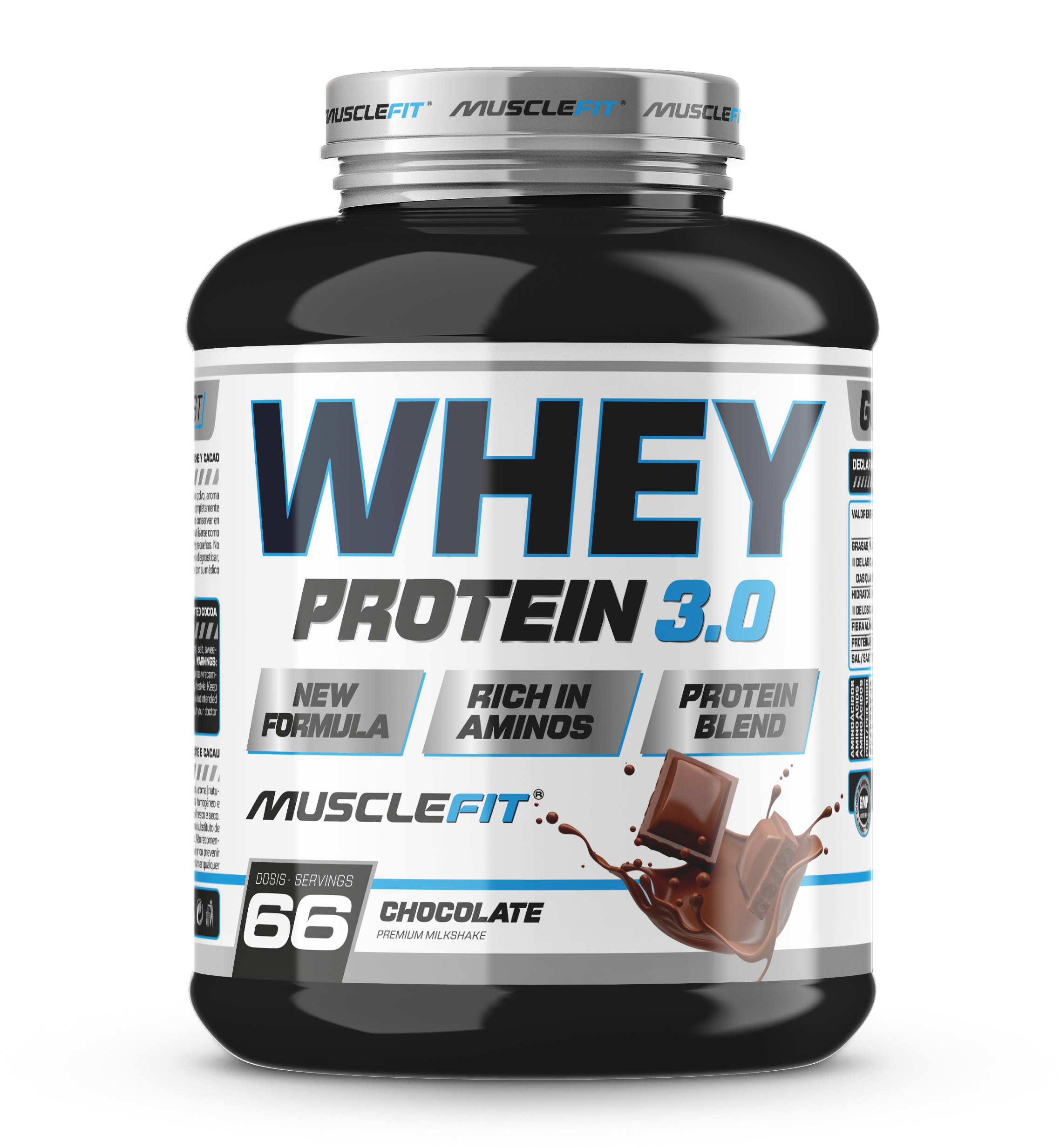 Foto de MuscleFit Whey 3.0 Blend Protein 2kg - Sabor Chocolate